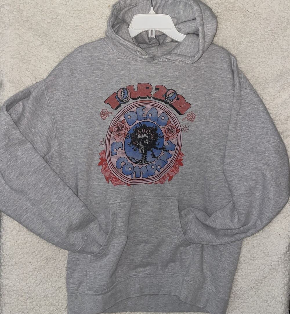 Dead And Co 2021 Tour Hoodie Sweatshirt Medium Dead & Company Grey